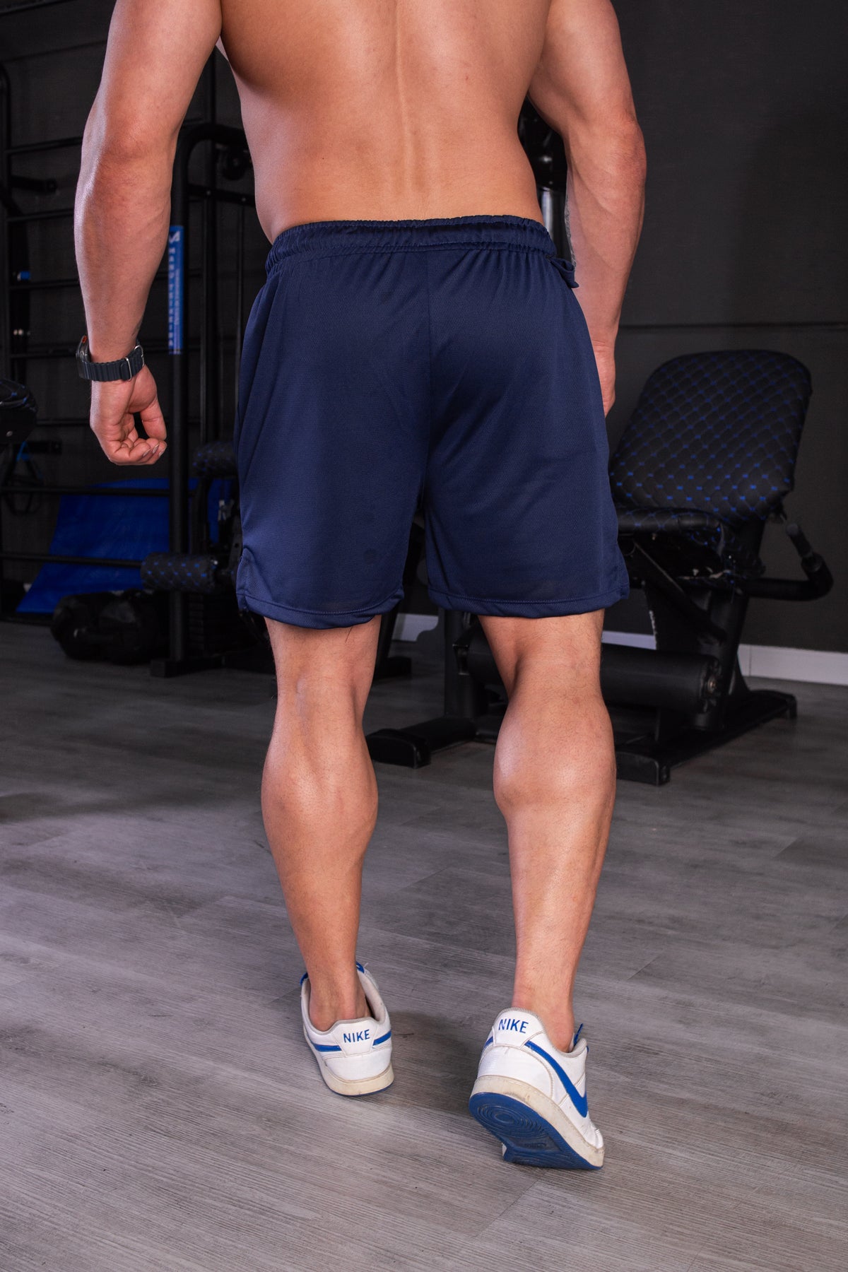 Short 2x1 DryFit Azul Marinho KM
