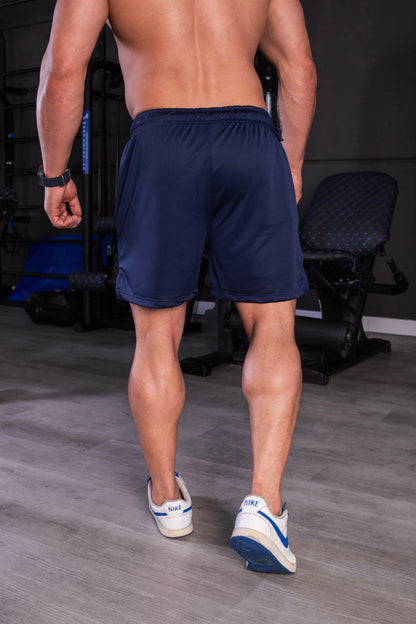 Short 2x1 DryFit Azul Marinho KM